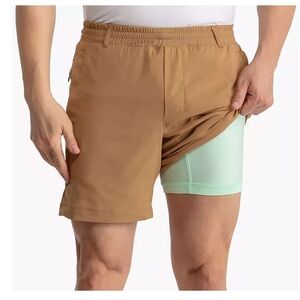 BIRDDOGS Boom classic khaki lined shorts 7” inseam 3XL Graham Cracker $70